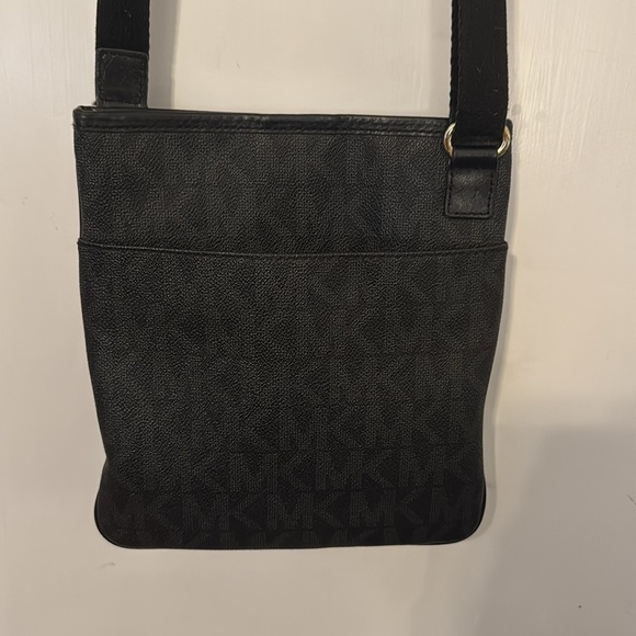 Michael Kors Black Signature MK Logo Crossbody Bag - Picture 3 of 4